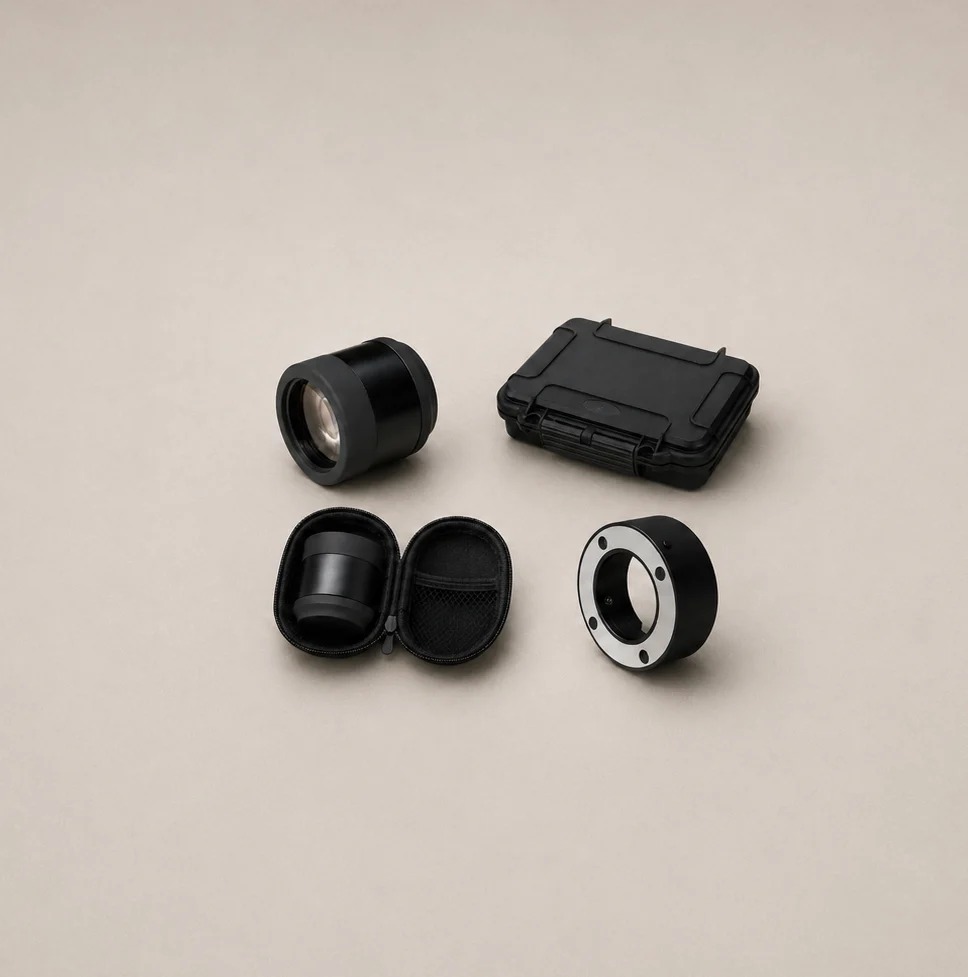 Le kit complet Eagle Eye Watches : Loupe X6, Circle Light, mallette de protection et housse de transport