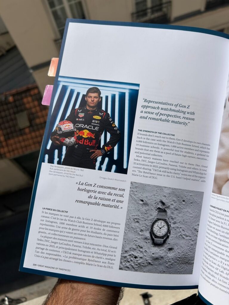 La double page du dossier Gen Z citant le WCBS