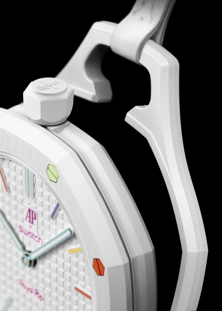 Swatch × Audemars Piguet : la Royal Pop Montre de la collection Audemars Piguet x Swatch Royal Pop en biocéramique