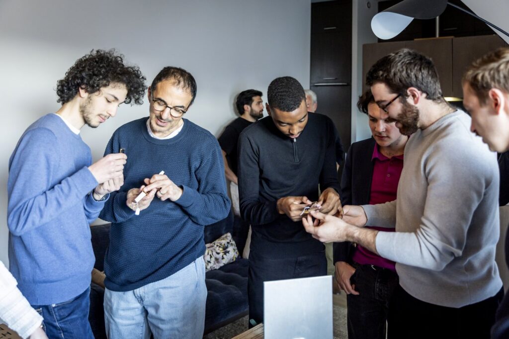 Soirée Watchfid : la Collezione Privata Adhérents du WCBS pendant la soirée Watchfid, au showroom Omega