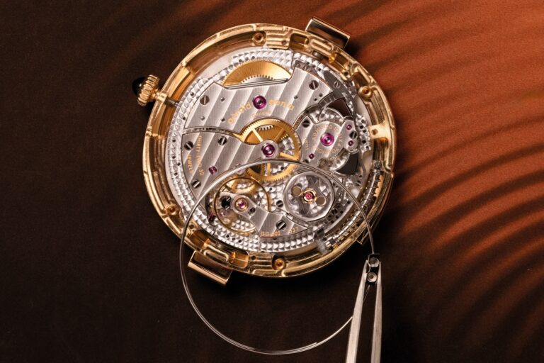 Gerald Genta Geneva Minute Repeater Golden Obsidian Détail du cadran en obsidienne dorée