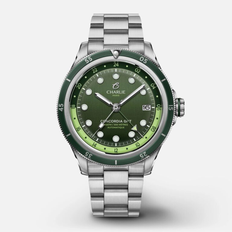La Concordia GMT Sage, cadran vert fumé et rehaut vert