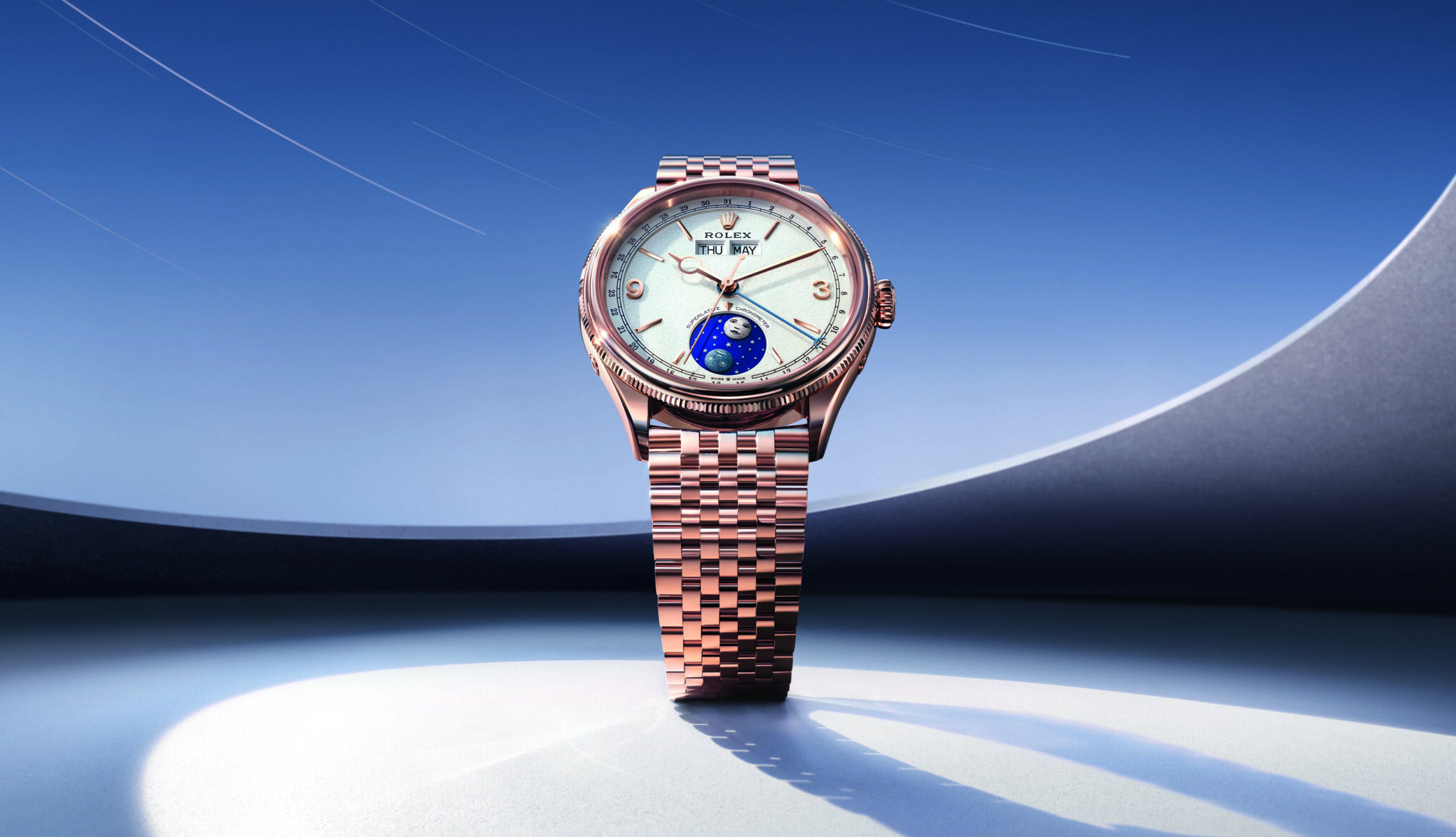 Rolex Perpetual Padellone : la porte refermée en 1953 vient de se rouvrir La Rolex Perpetual Padellone en or Everose sur bracelet Settimo, référence 53505-0003