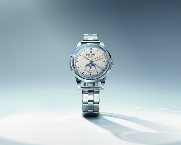 Rolex Perpetual Padellone : la porte refermée en 1953 vient de se rouvrir La Rolex référence 8171 « Padellone » de 1951 en acier, montée sur bracelet Oyster