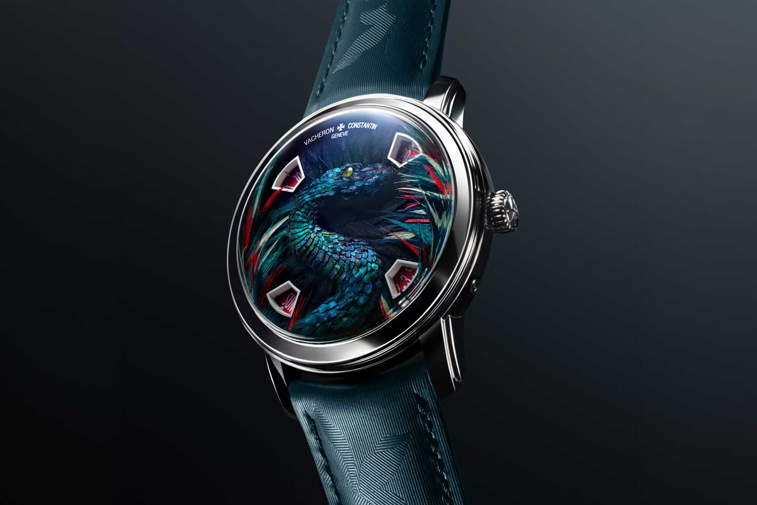 Vacheron Constantin Métiers d'Art Feathersnake, cadran plumasserie serpent
