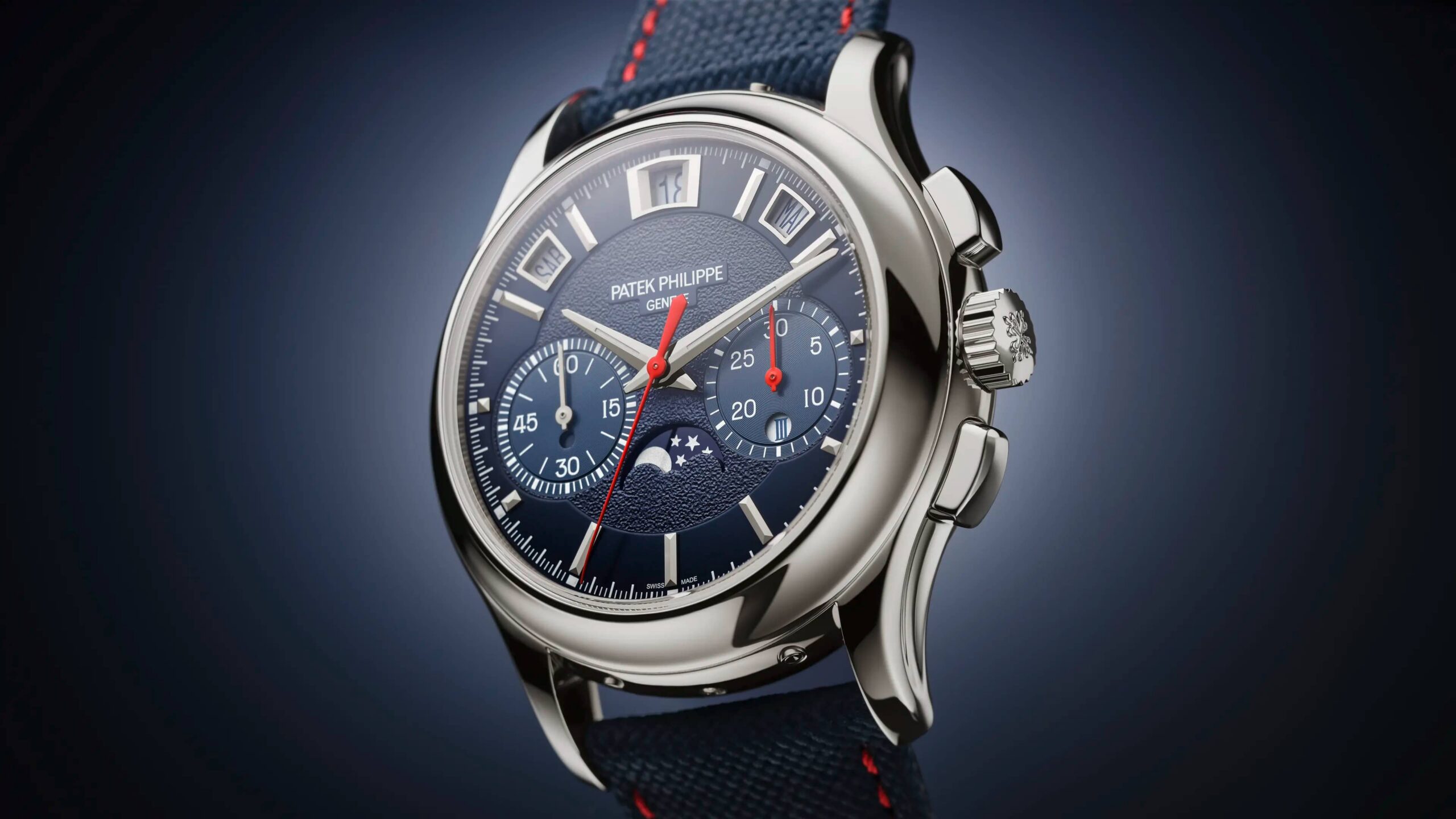 La Patek Philippe 5978P Instantaneous Perpetual Calendar Chronograph, boîtier platine 42 mm