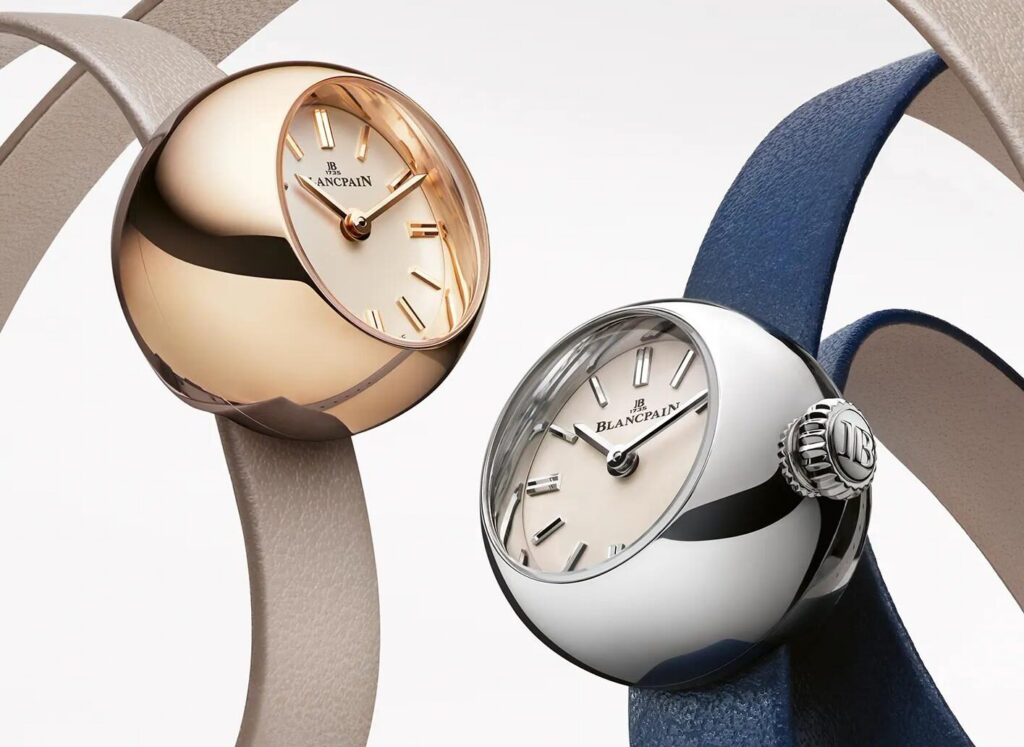 La Blancpain Lady B en acier et en or rouge, visuel de presse